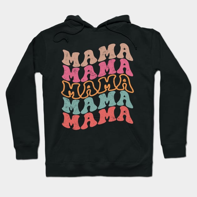 Mother's Day 2024 - Mama Retro Groovy Hoodie by retroparks